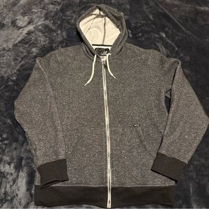 Men's Charcoal Zip-Up Hoodie